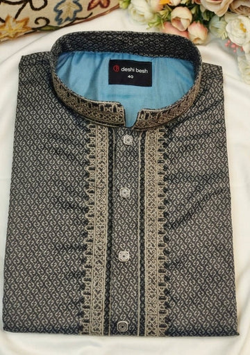 Classic White Cotton Panjabi
