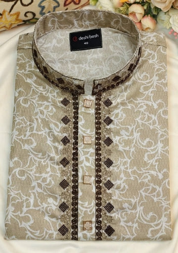 Black Embroidered Panjabi